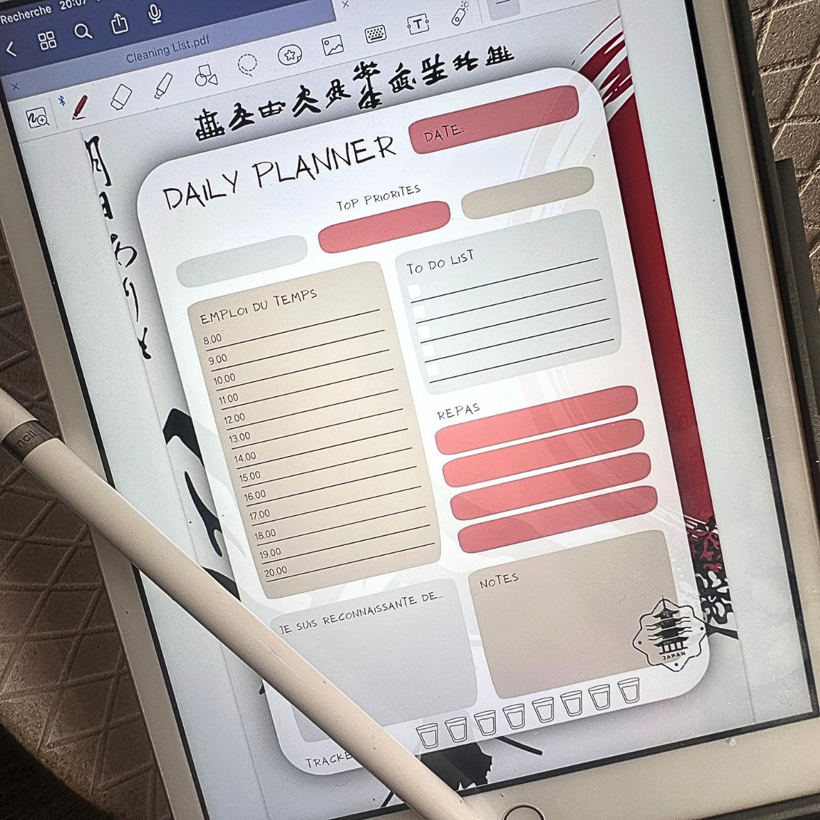 Digital - Daily Planner - Japan