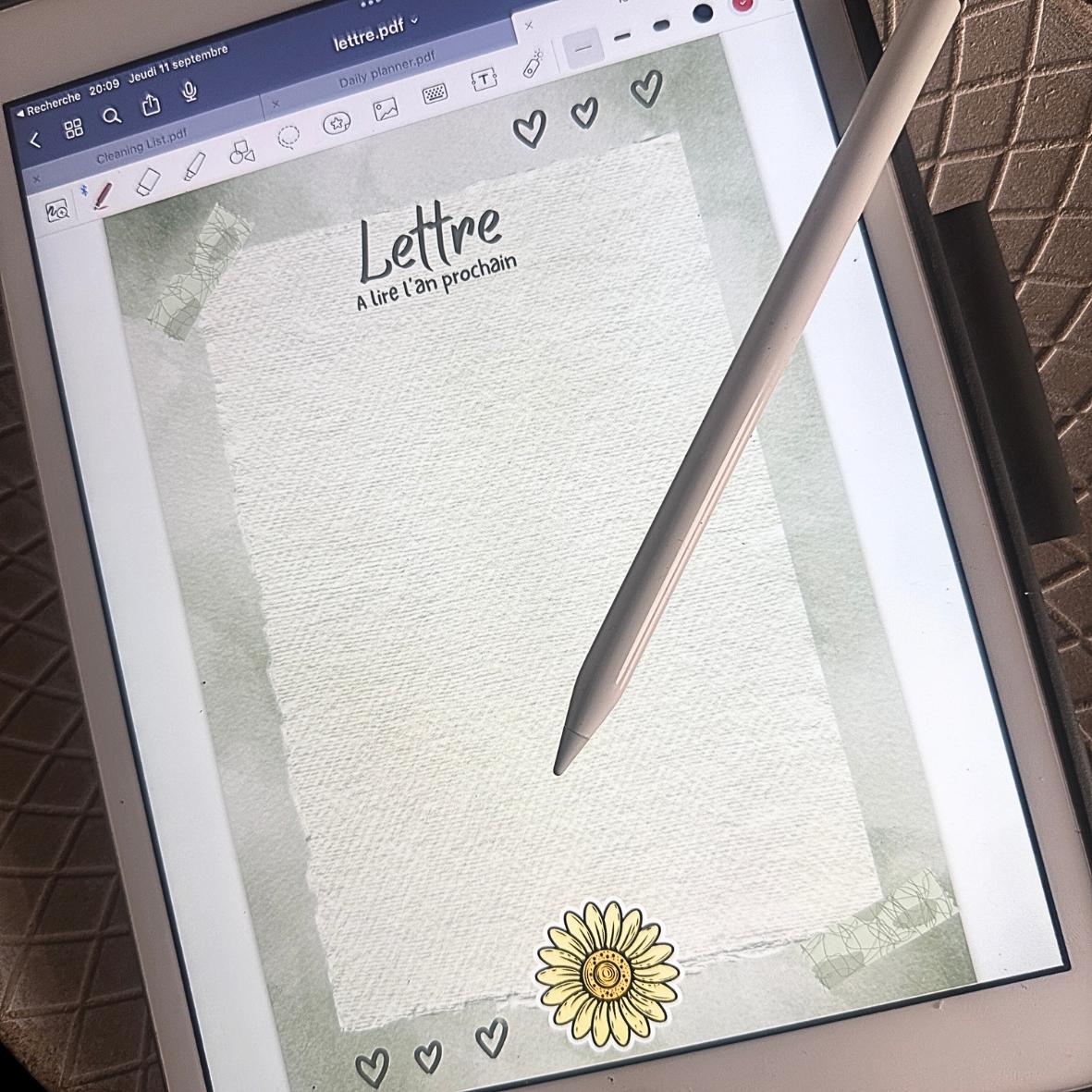 Digital - Lettre - Tournesol