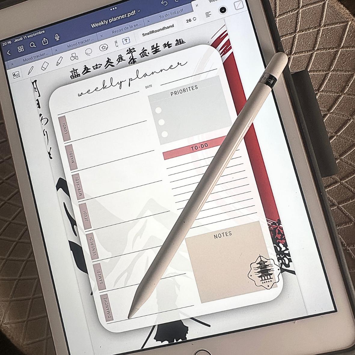 Digital - Weekly Planner - Japan