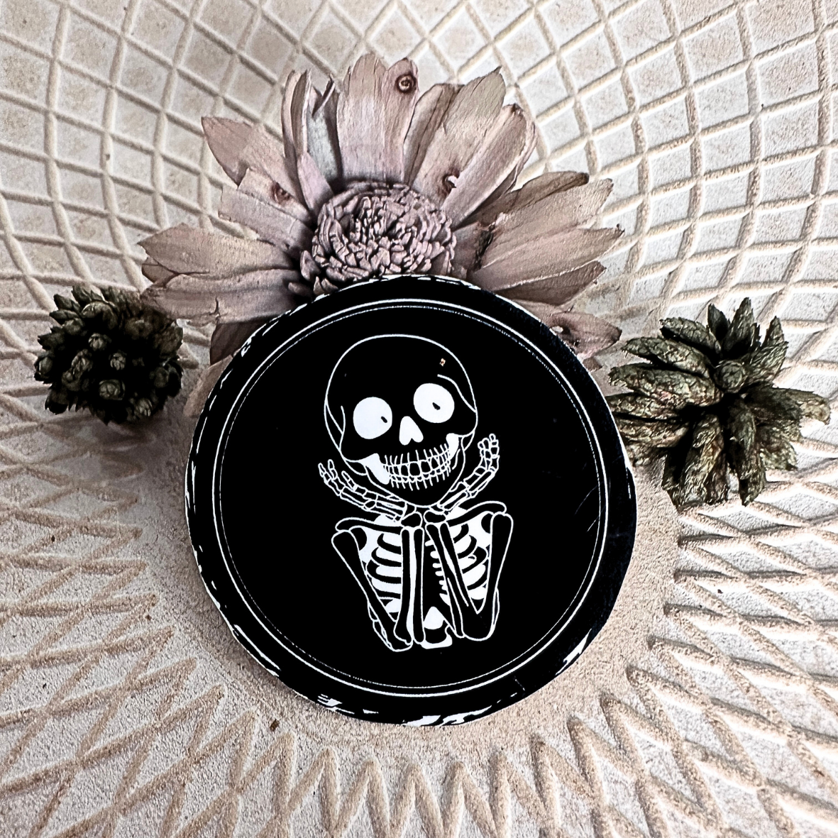 Stickers noir - Squelette