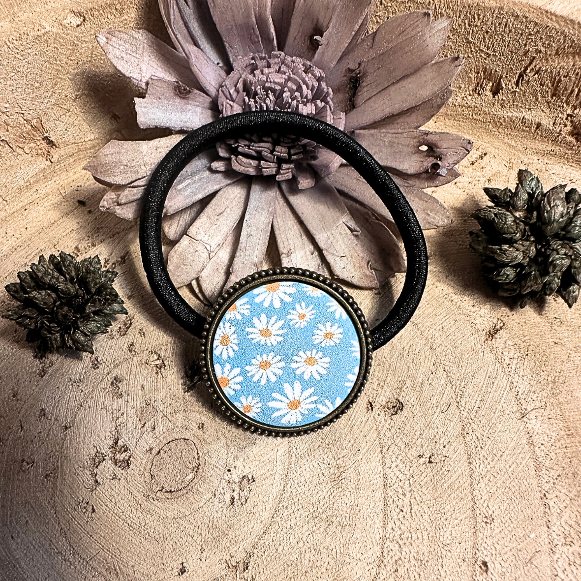 Bijou de cheveux - Fleurs bleu