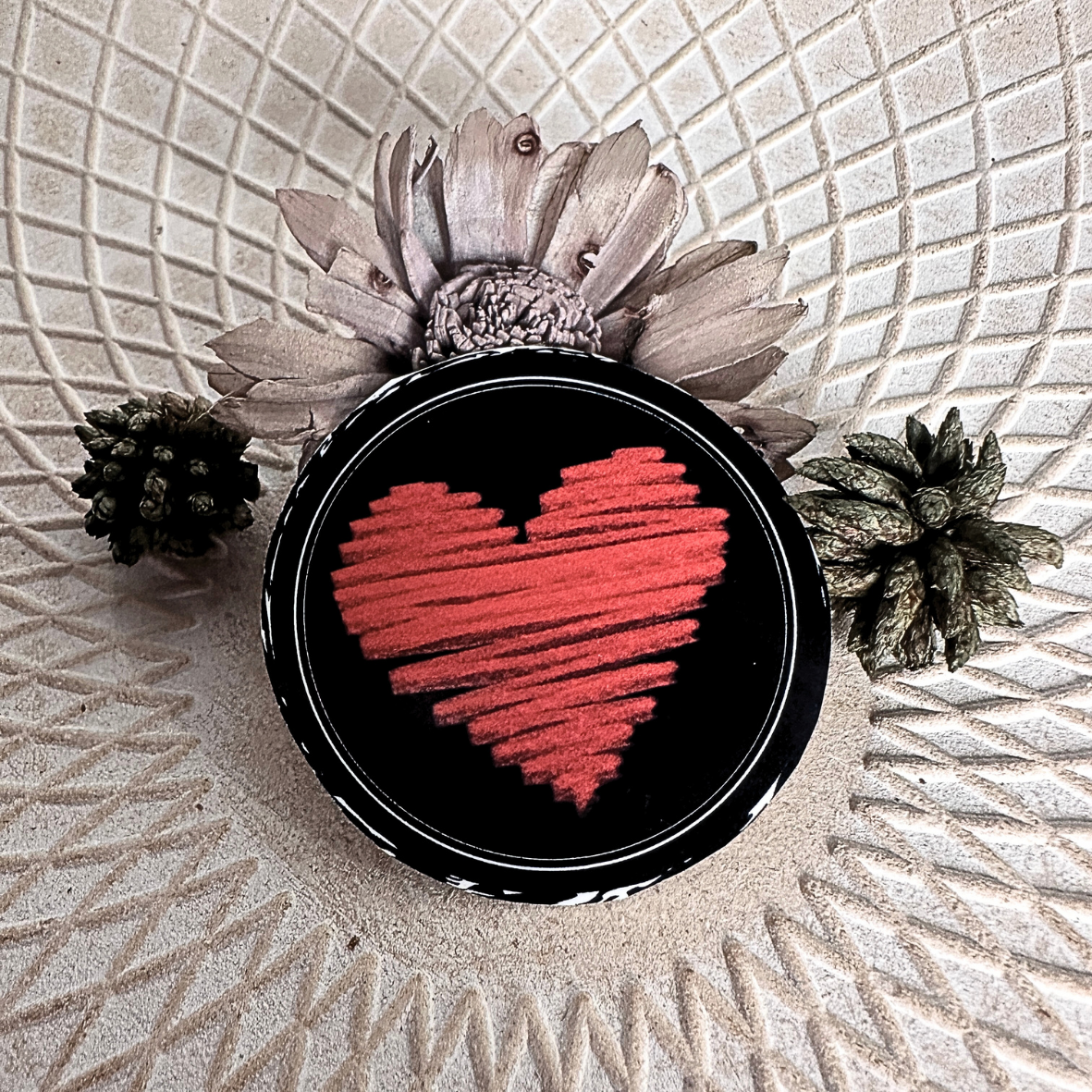 Stickers noir - Coeur
