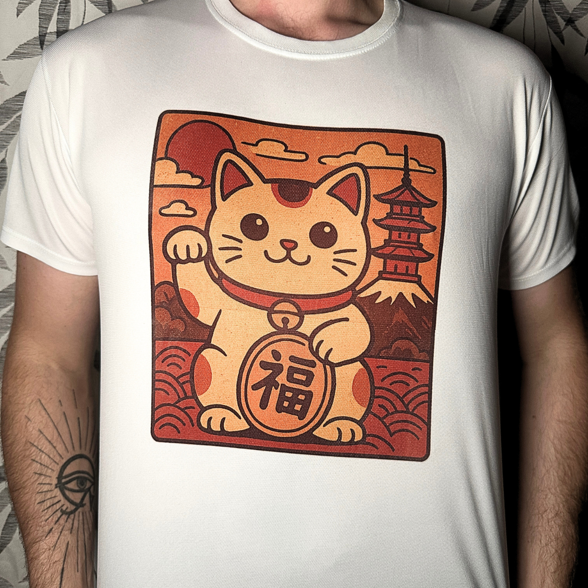 T-shirt Unisexe - Chat japonais