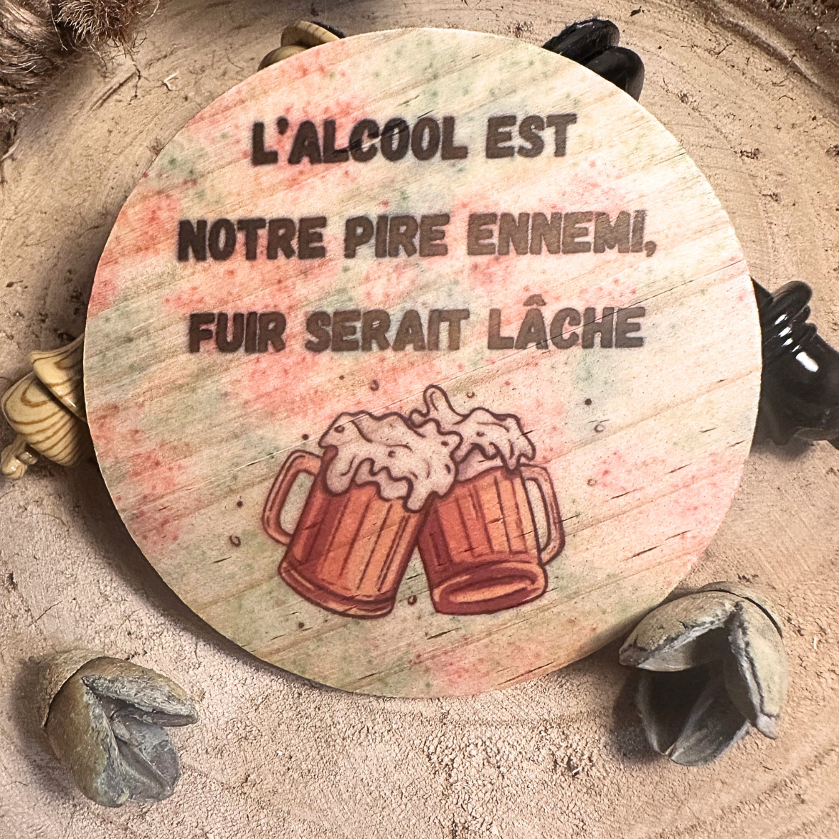 Lot de 3 Dessous de Verre - Collection Alcool