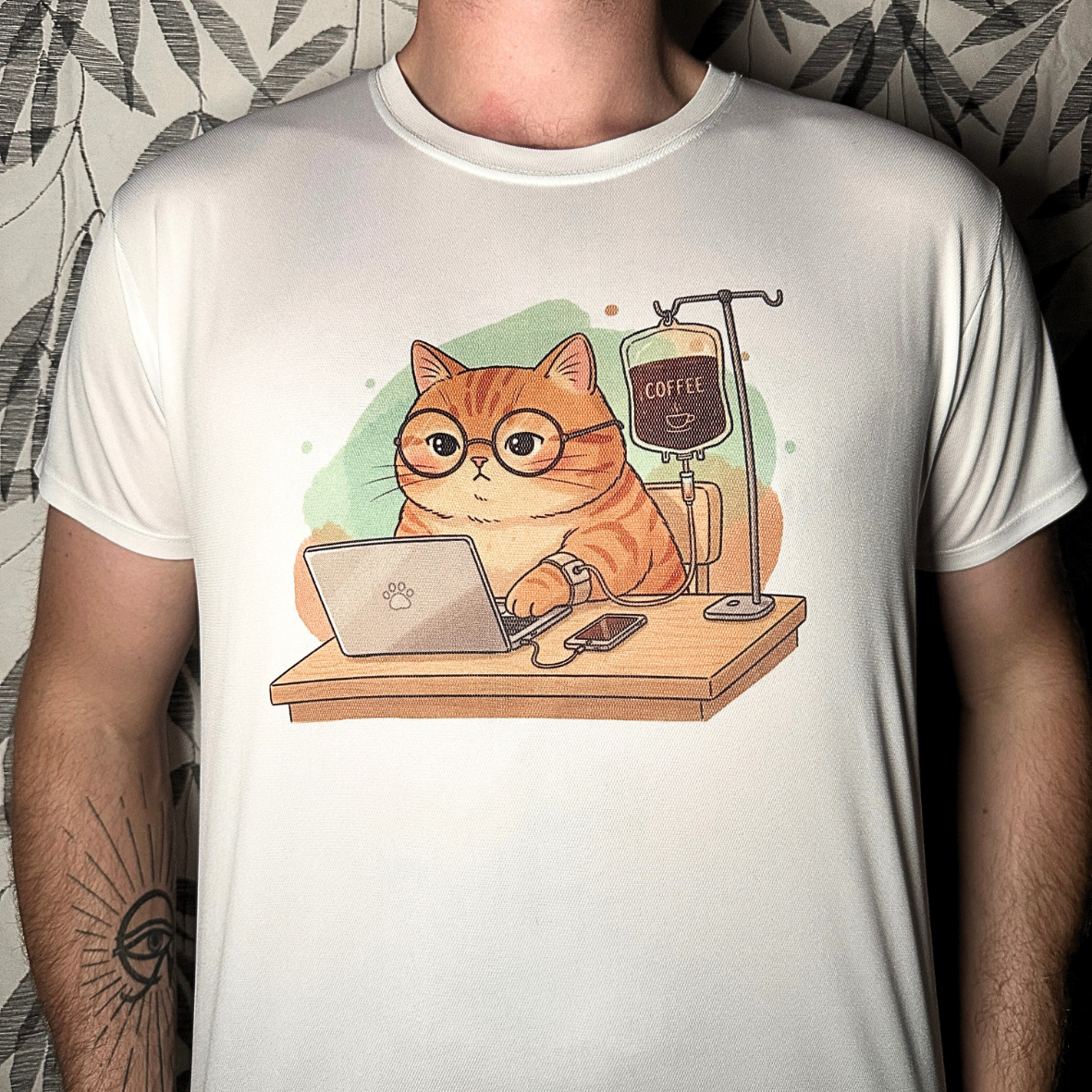 T-shirt Unisexe - Chat ordi