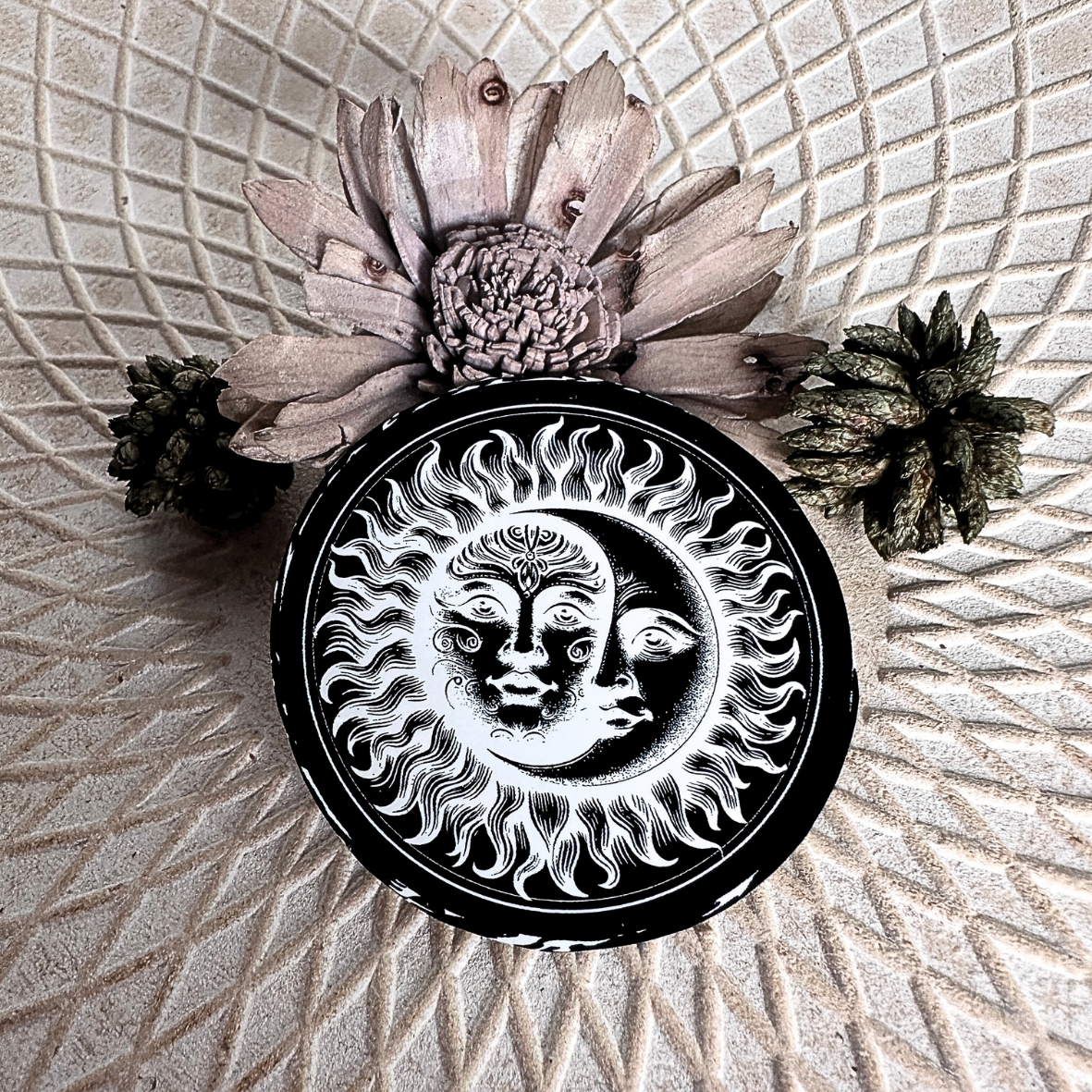 Stickers noir - Lune/soleil