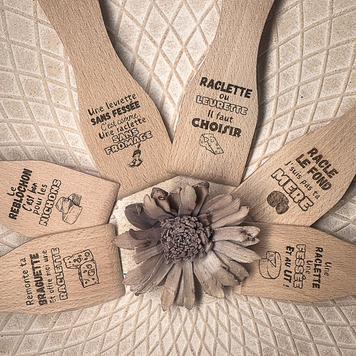 Spatules à raclette - Lot de 6 - Collection Cul