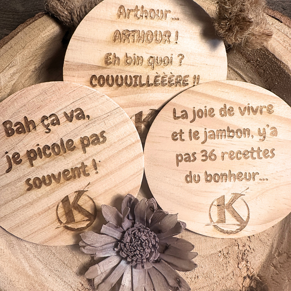 Lot de 3 Dessous de Verre - Collection Kaamelott