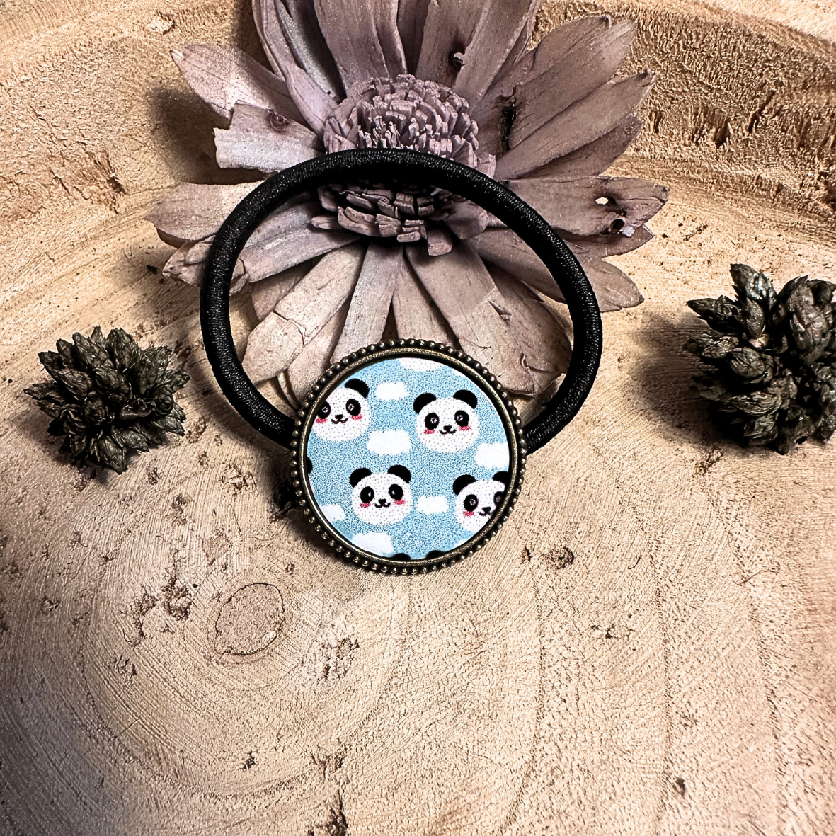 Bijou de cheveux - Pandas
