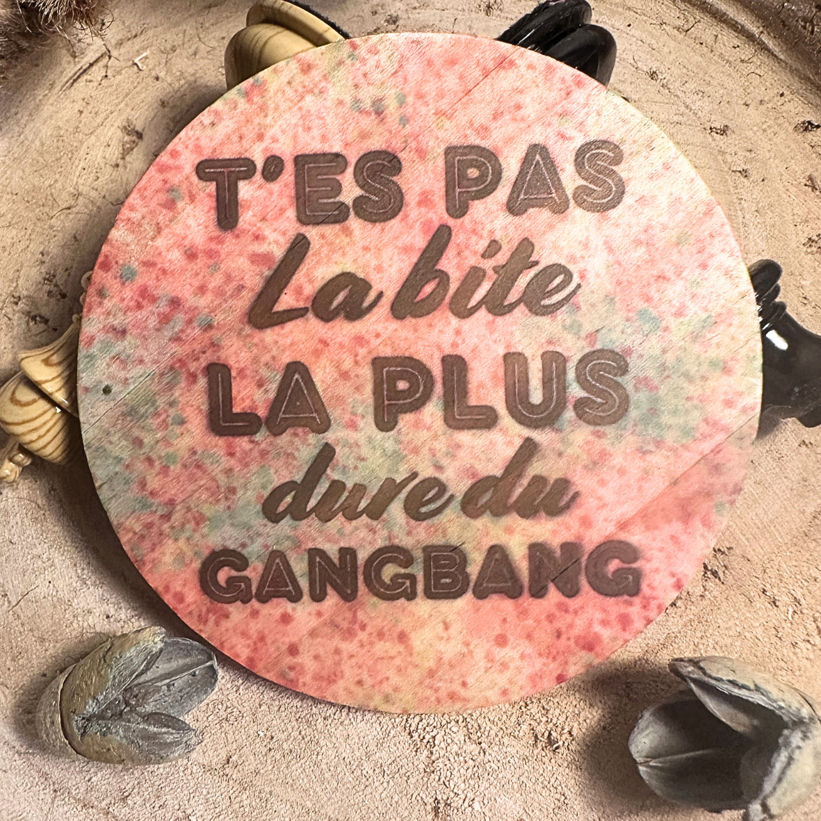 Lot de 3 Dessous de Verre - Collection "T'es pas.."