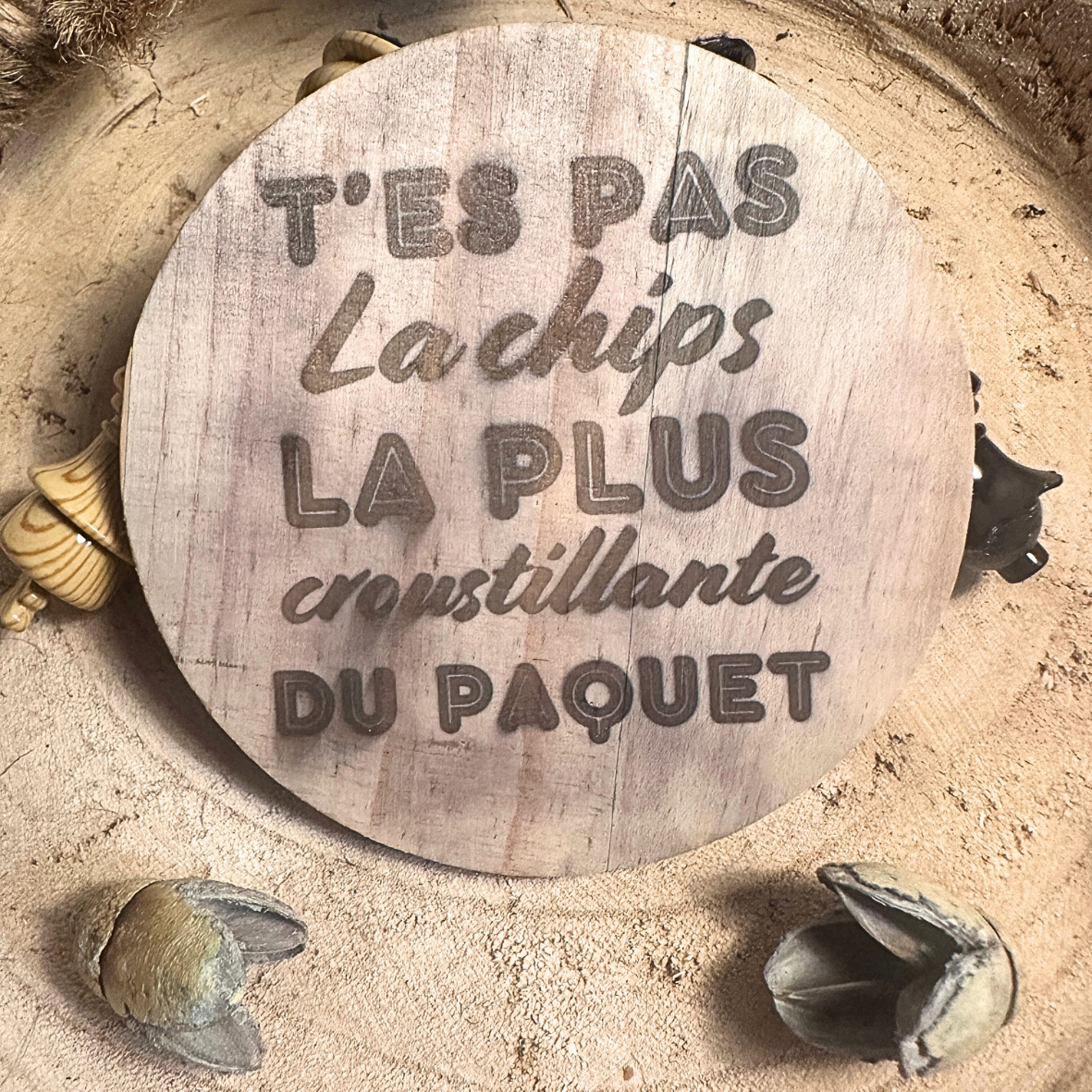 Lot de 3 Dessous de Verre - Collection "T'es pas.."