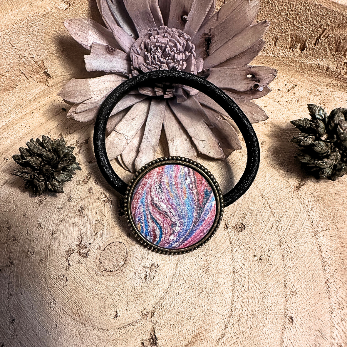 Bijou de cheveux - Marbre rose