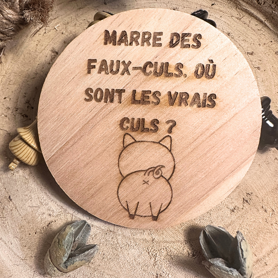 Lot de 3 Dessous de Verre - Collection Cochon
