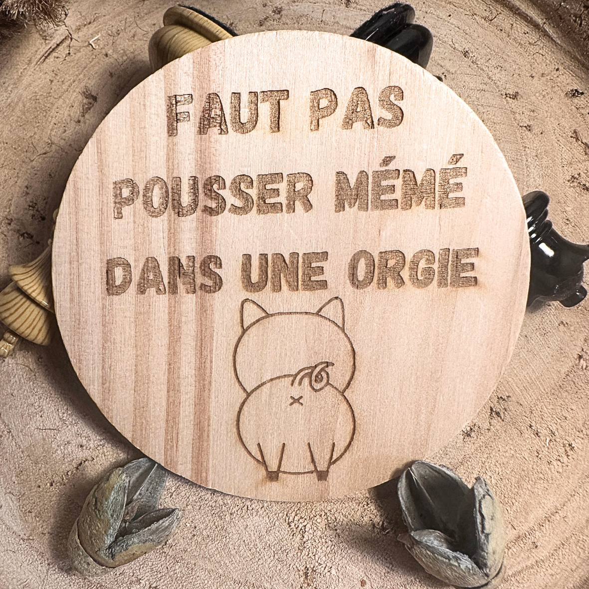 Lot de 3 Dessous de Verre - Collection Cochon