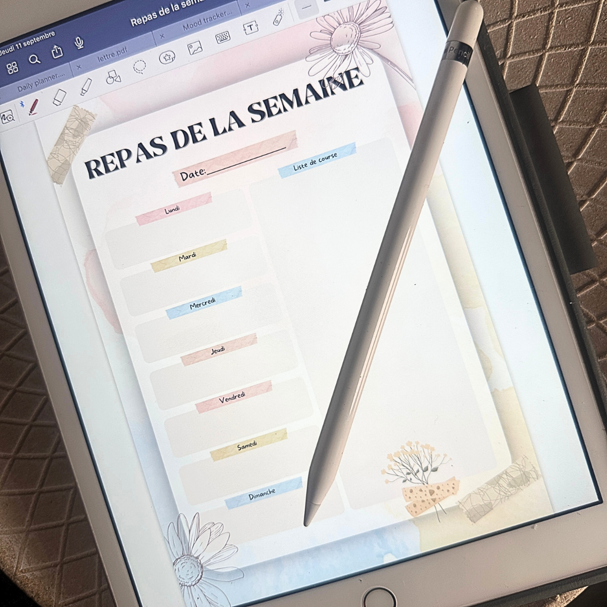 Lot Digital Organisateurs - Collection Pastel
