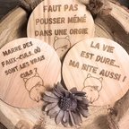 Lot de 3 Dessous de Verre - Collection Cochon