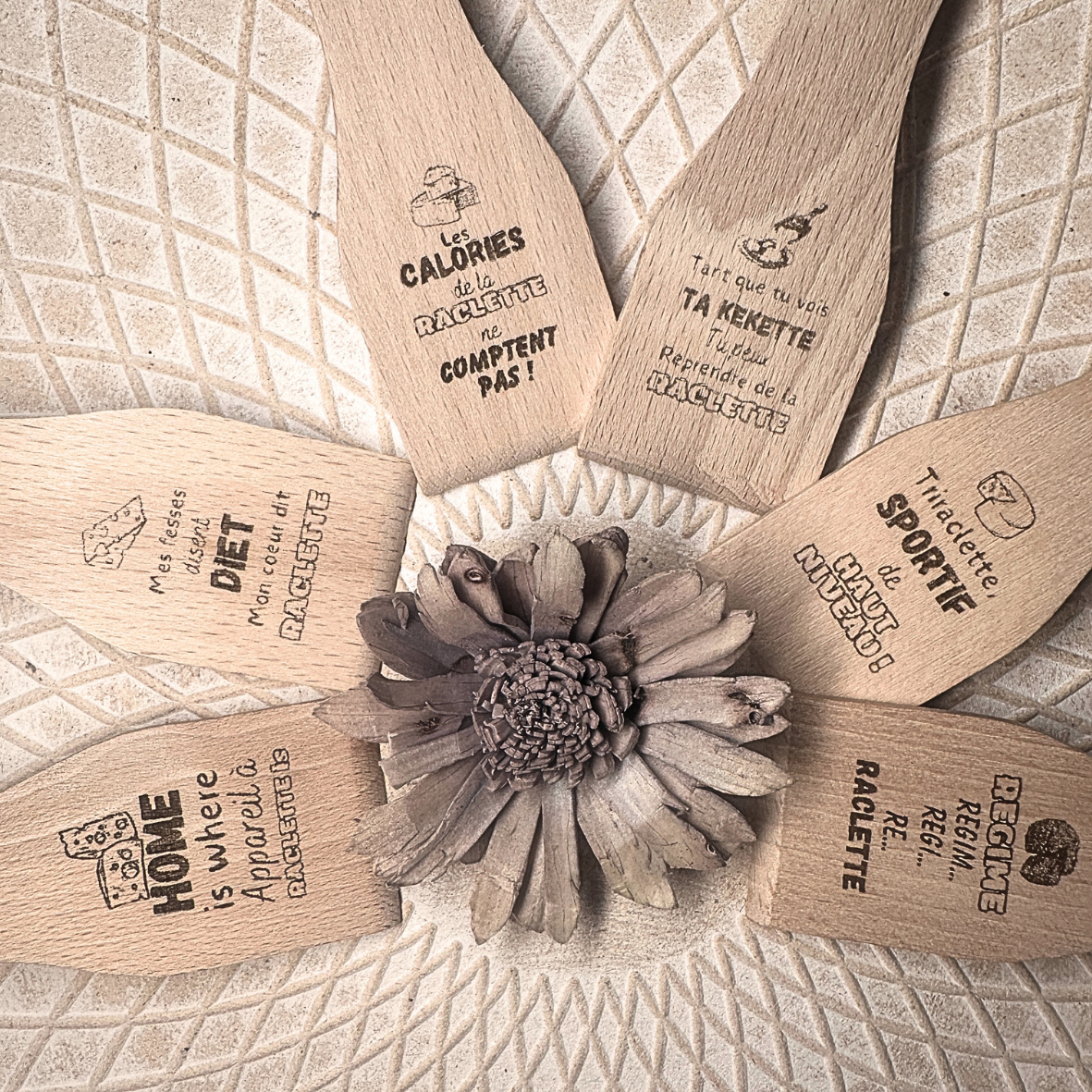 Spatules à raclette - Lot de 6 - Collection Régime