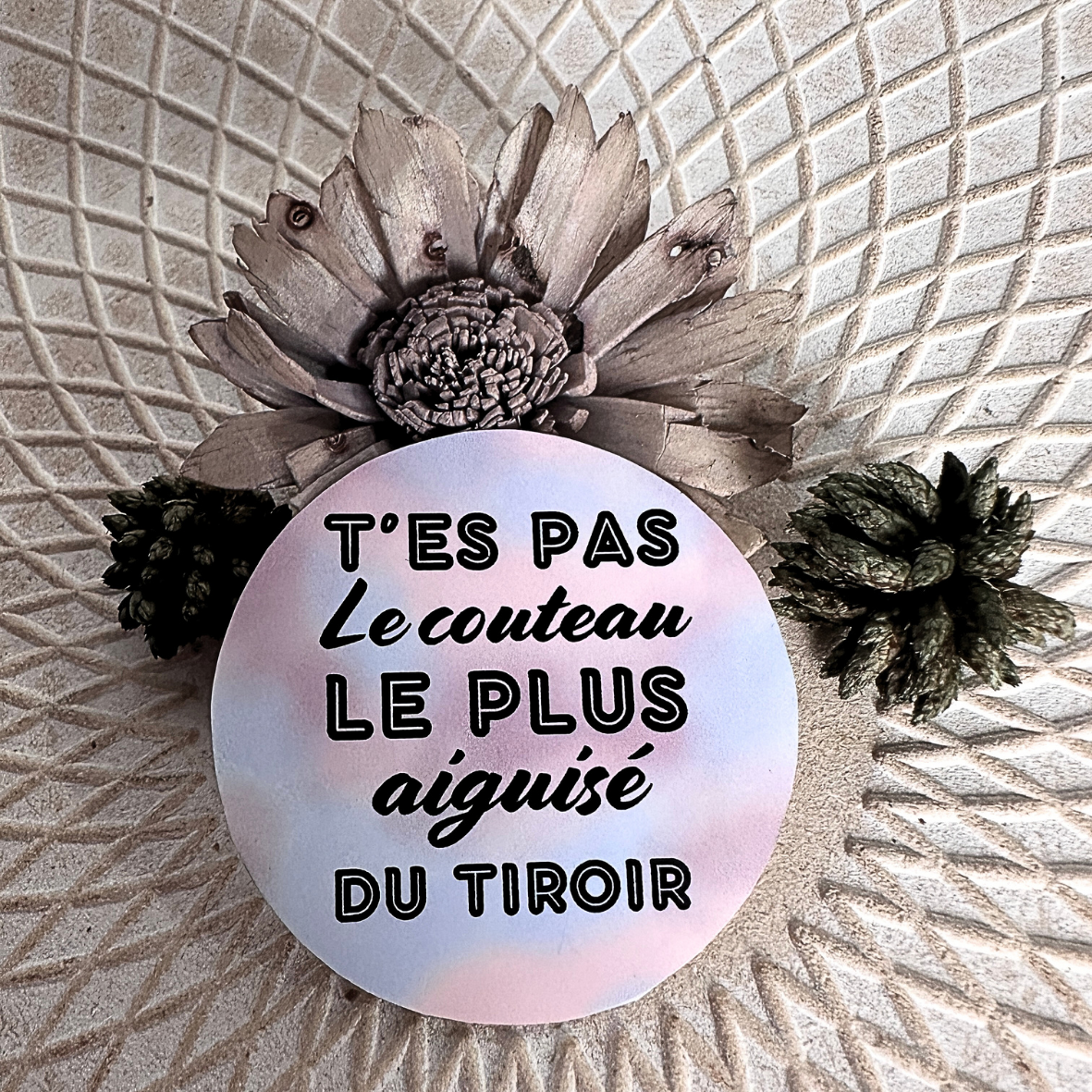Stickers "T'es pas..." - Couteau
