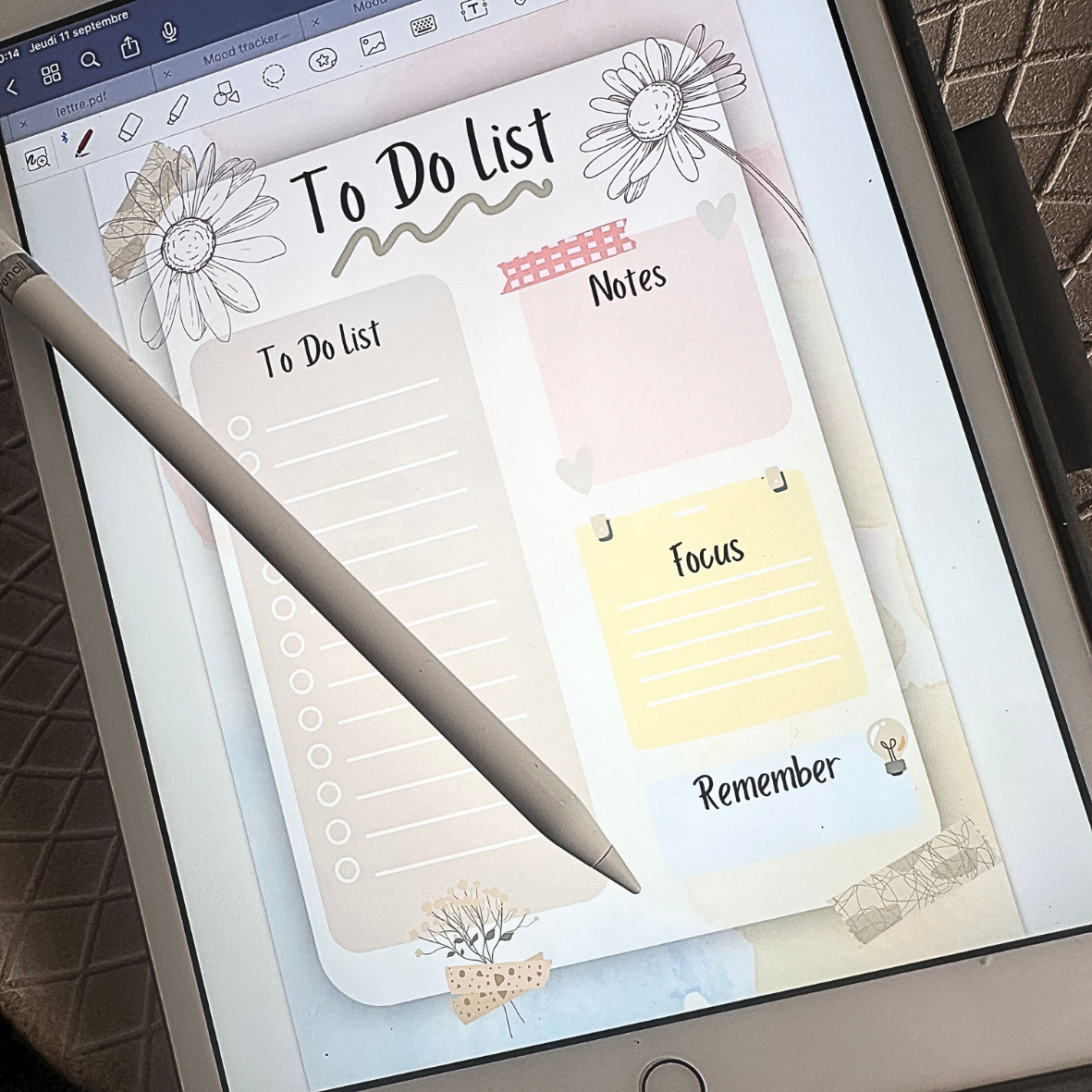 Lot Digital Organisateurs - Collection Pastel
