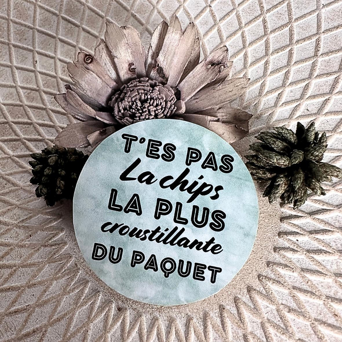 Stickers "T'es pas..." - Chips