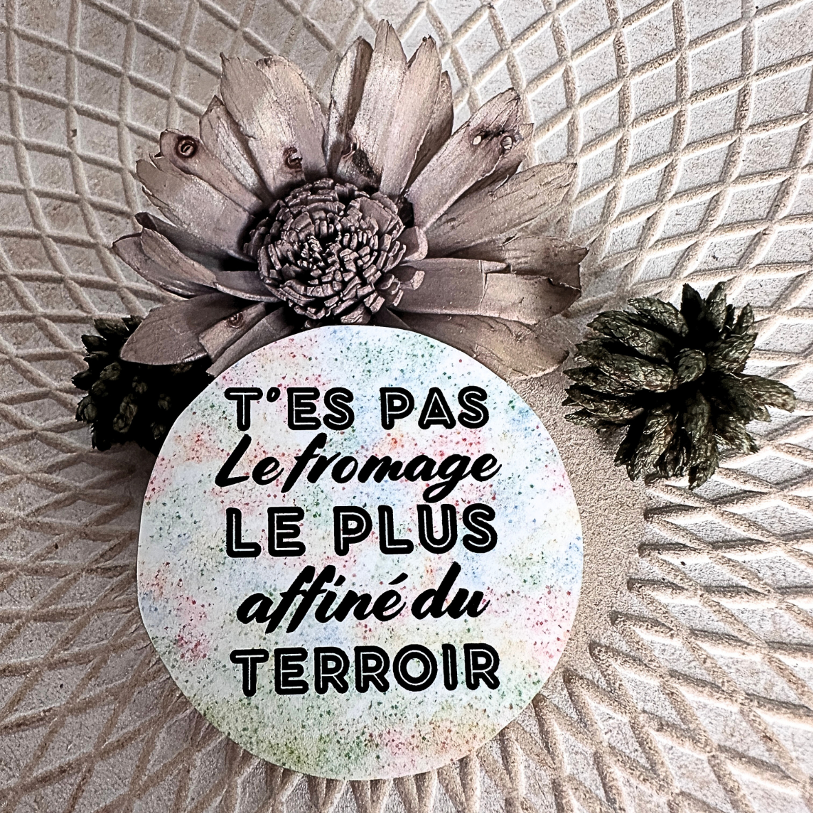 Stickers "T'es pas..." - Fromage