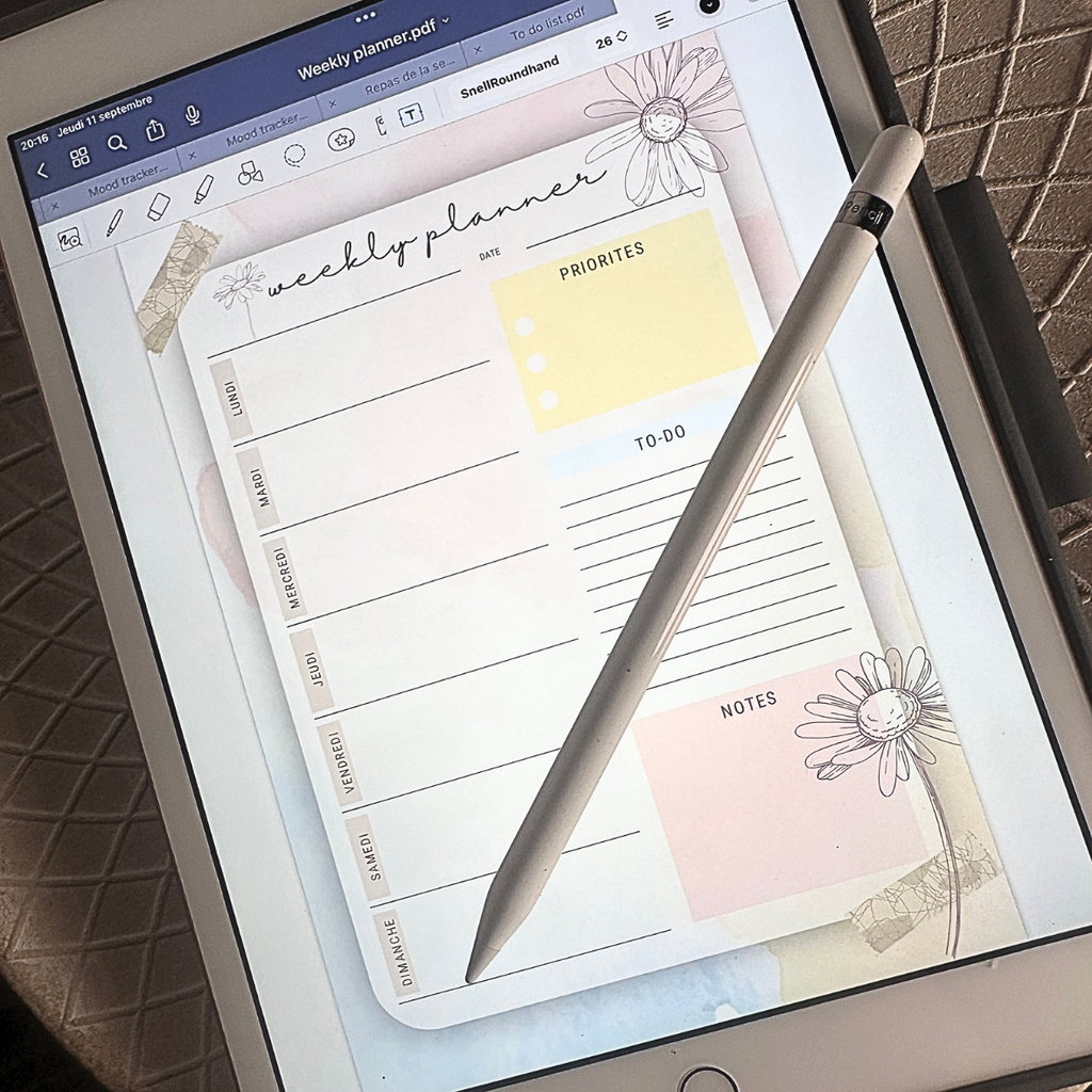 Lot Digital Organisateurs - Collection Pastel