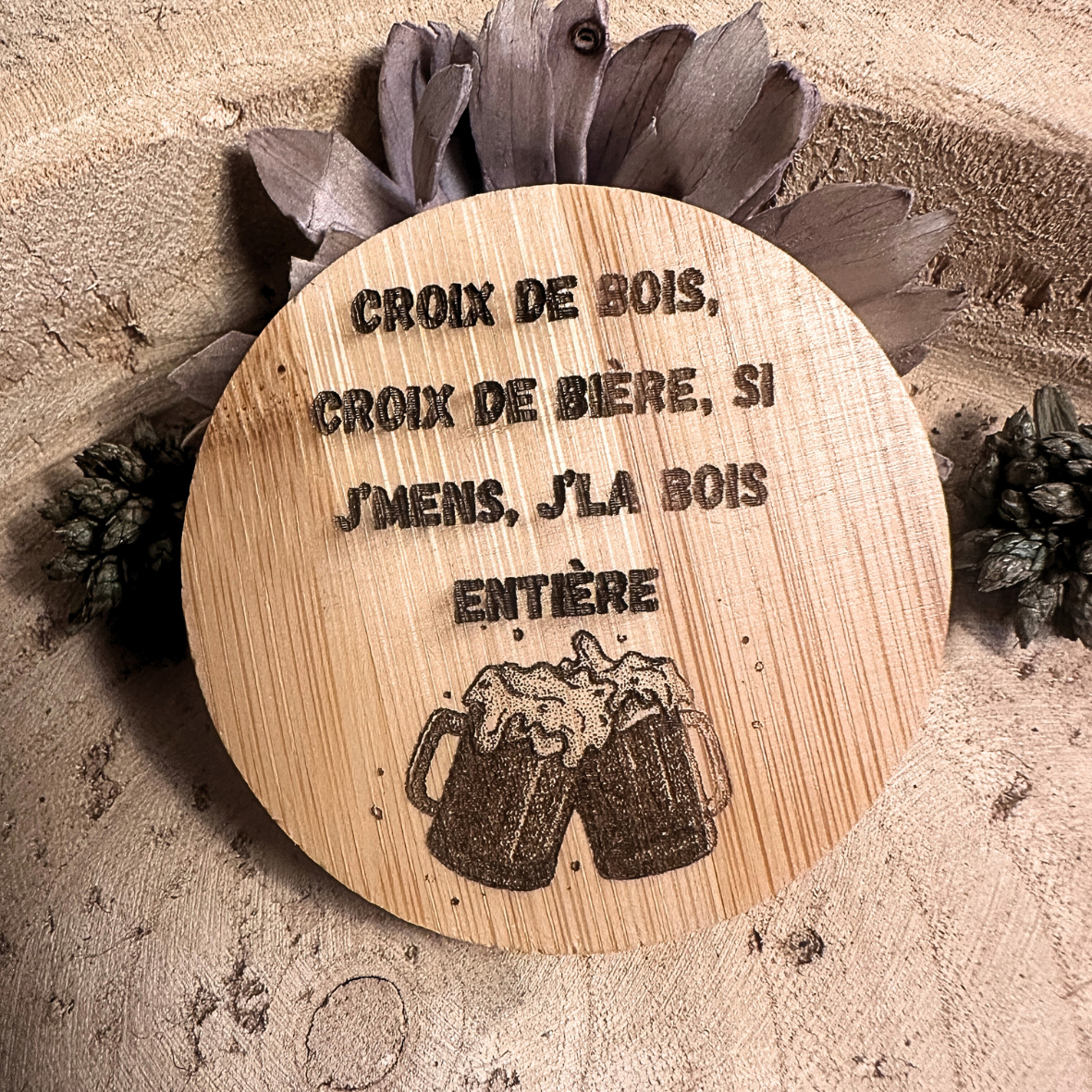 Décapsuleur - Croix de bois