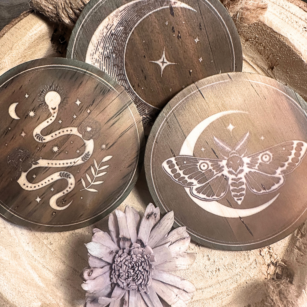 Lot de 3 Dessous de Verre - Collection Lune