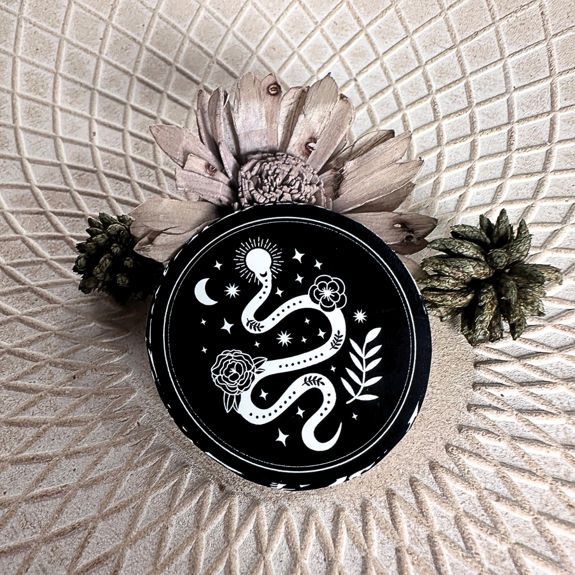 Stickers noir - Serpent