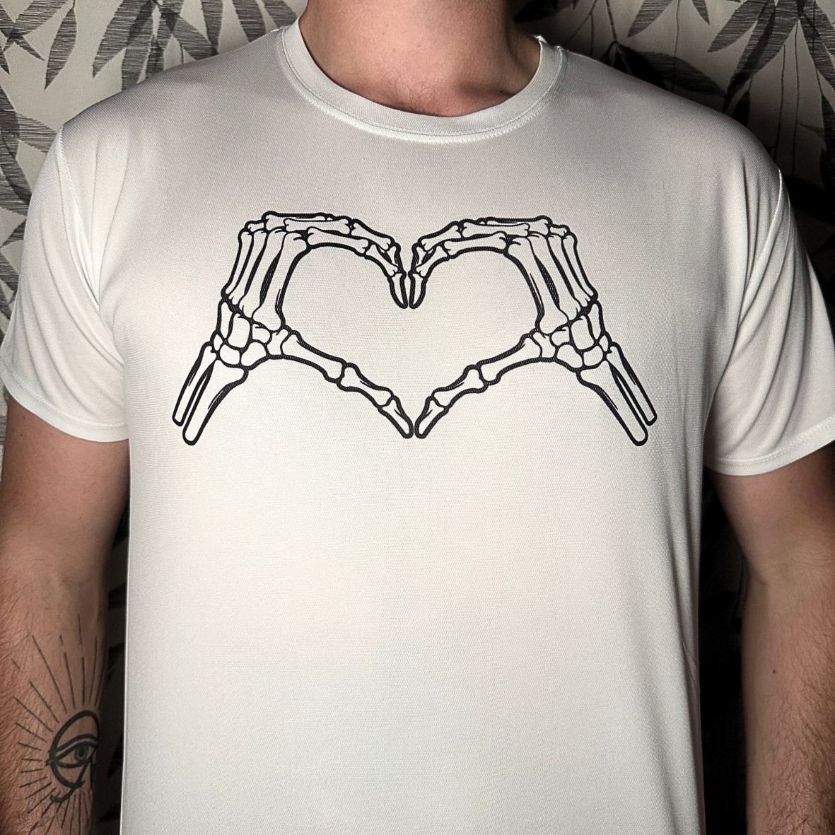 T-shirt Unisexe - Coeur squelette