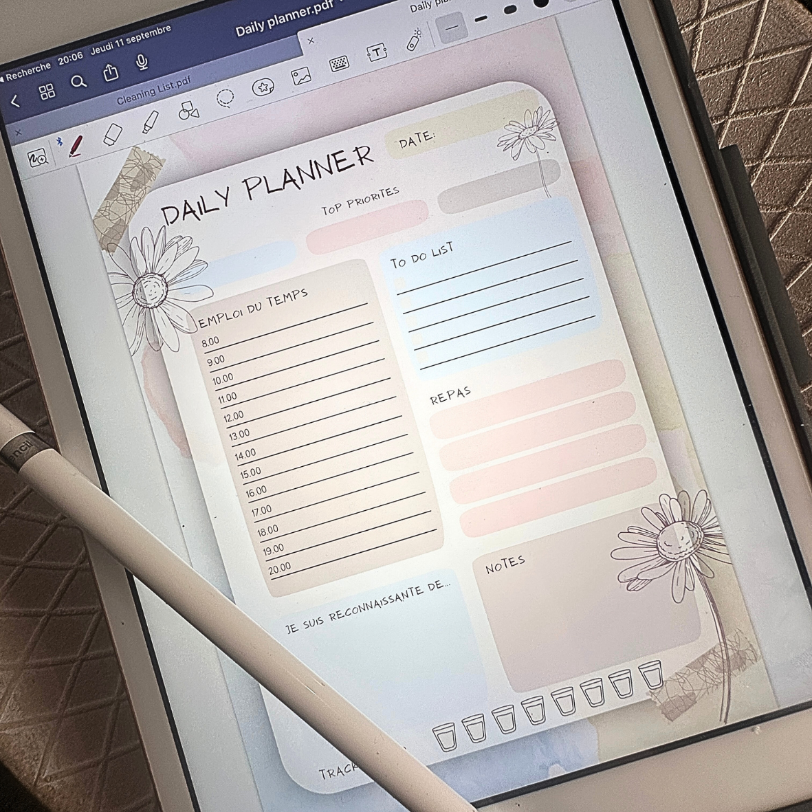 Lot Digital Organisateurs - Collection Pastel