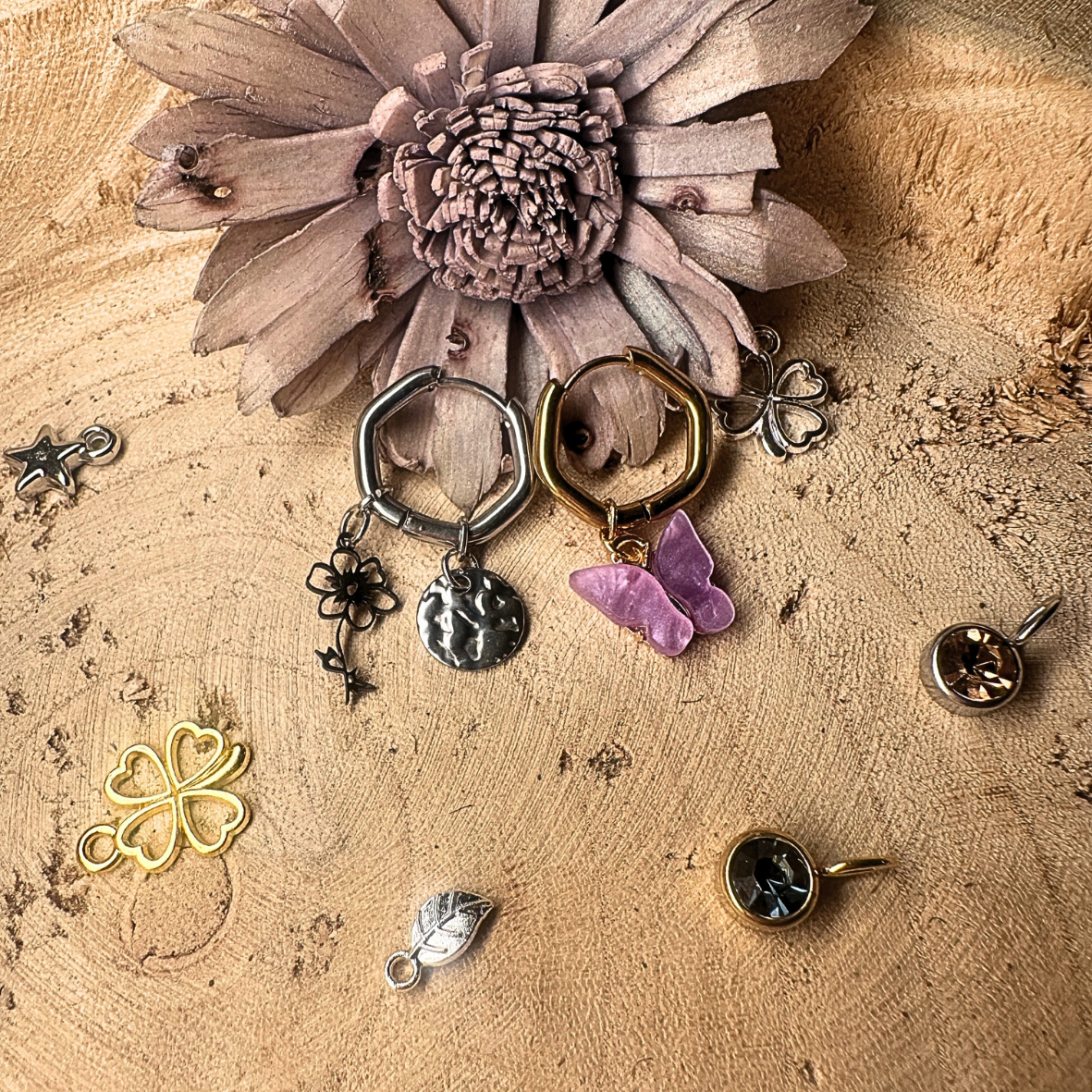 Boucles d'oreilles rondes Personnalisable (Mono-boucle)