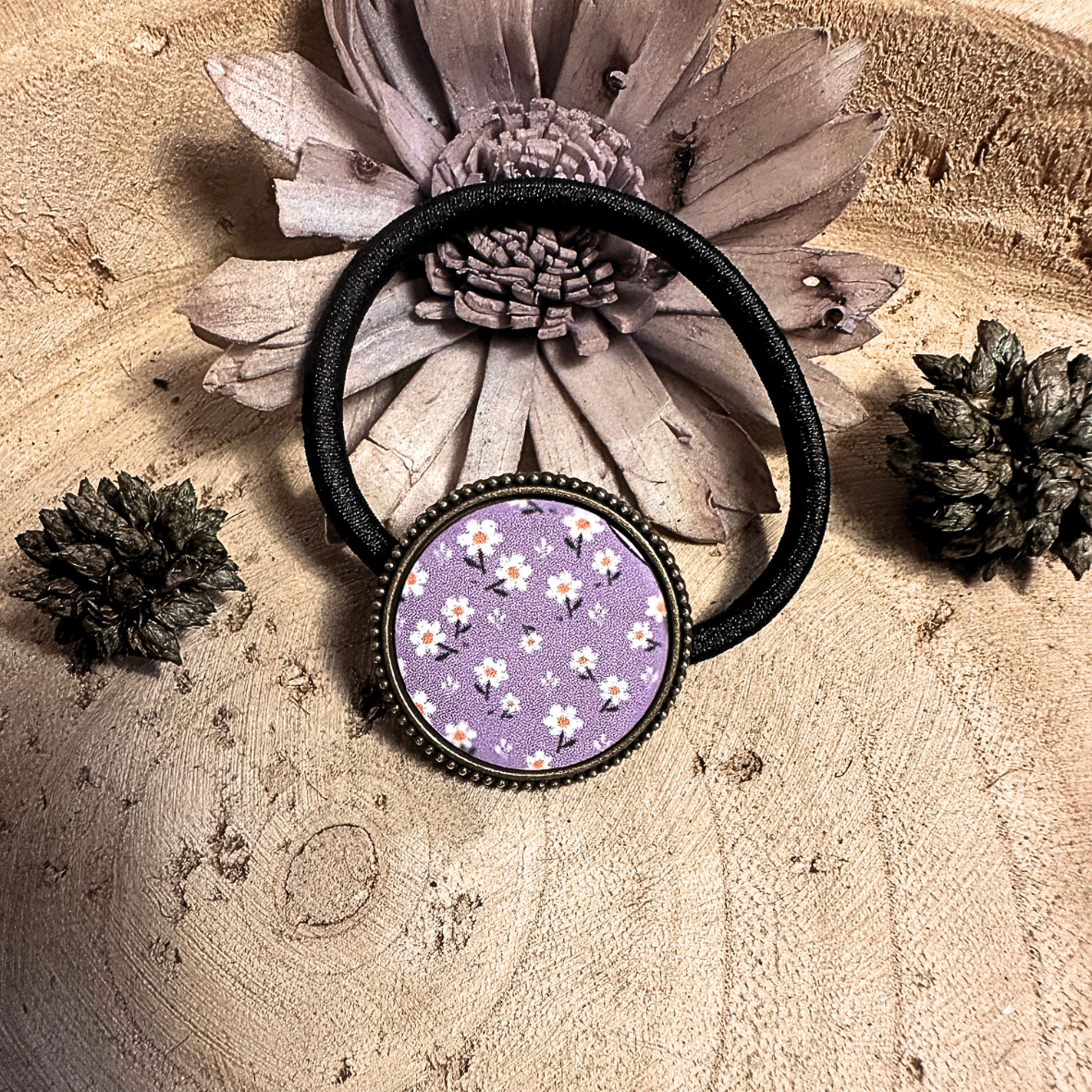 Bijou de cheveux - Fleurs violet