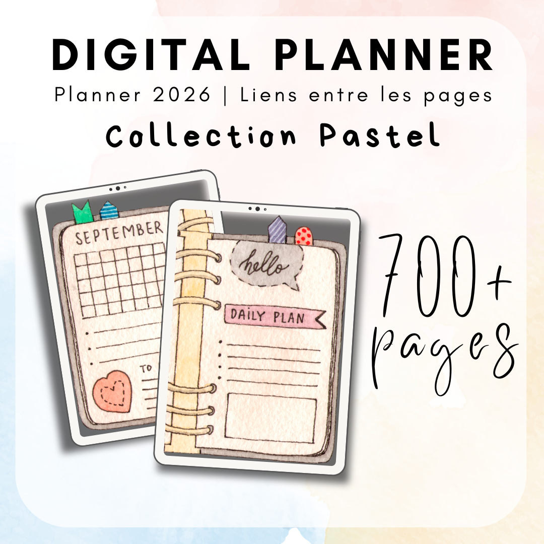 Digital planner - Collection Pastel