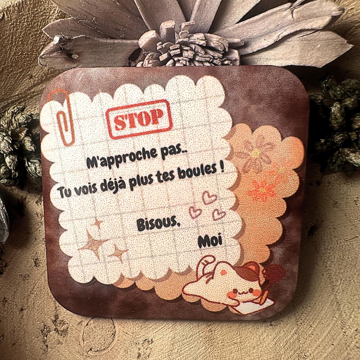 Magnet - STOP - Plus tes boules