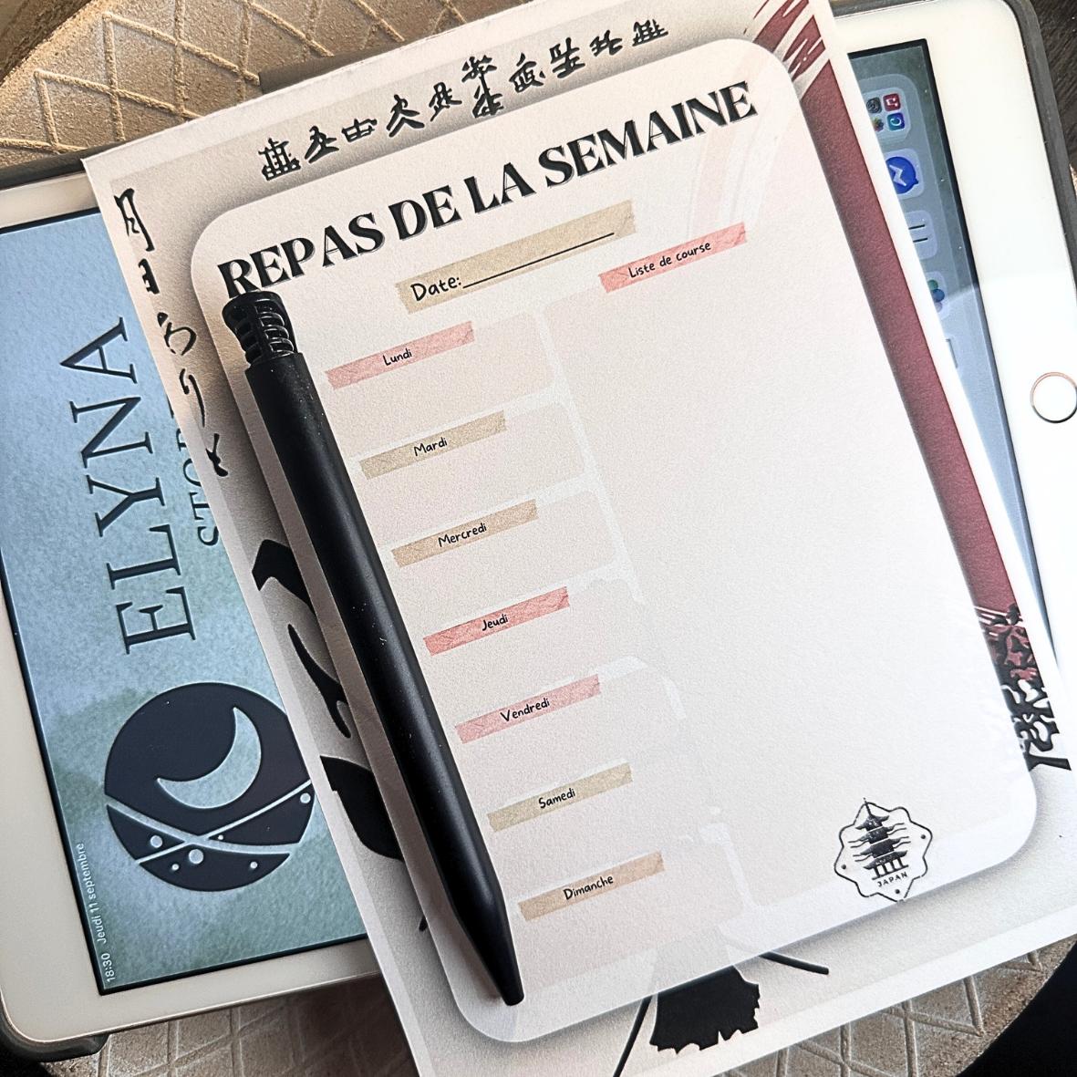 Lot Bloc Notes Organisateurs  - Collection Japon
