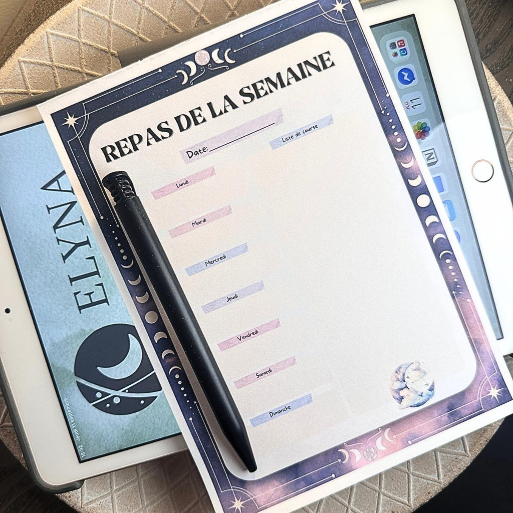 Lot Bloc Notes Organisateurs  - Collection Lune