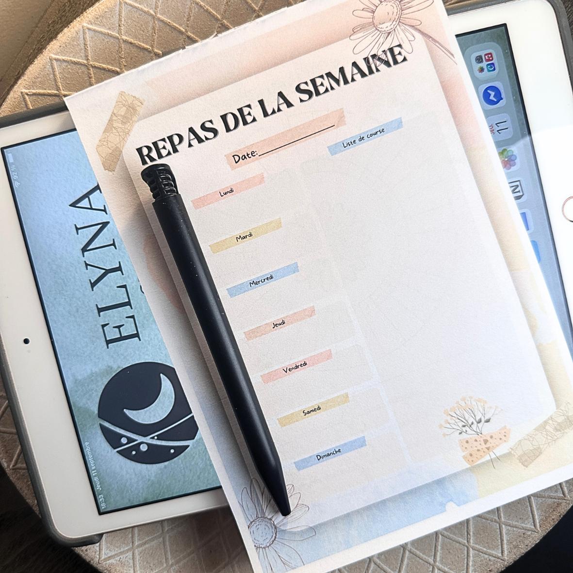 Lot Bloc Notes Organisateurs  - Collection Pastel