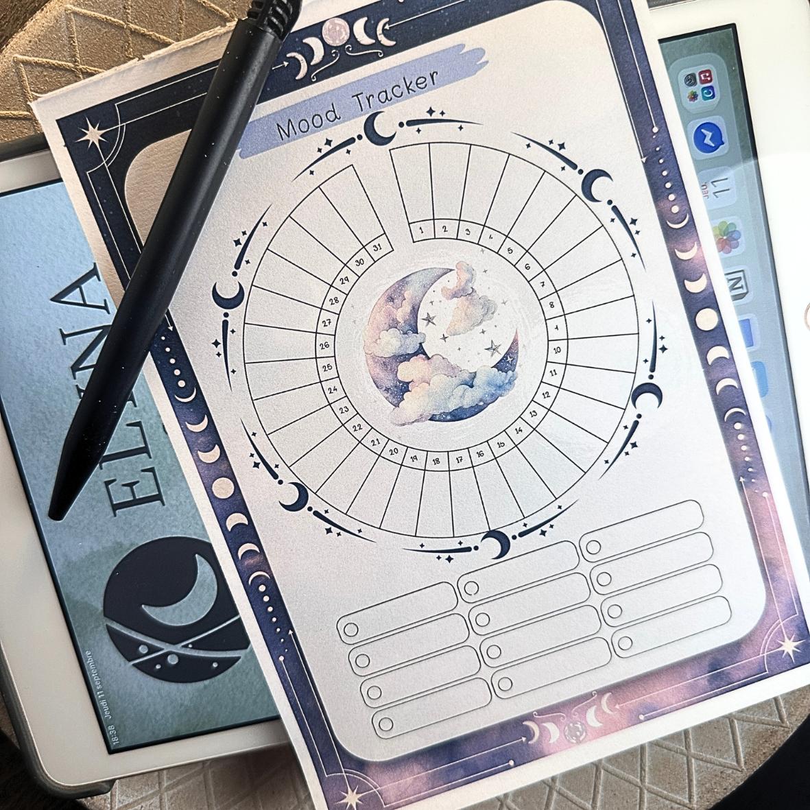Lot Bloc Notes Organisateurs  - Collection Lune