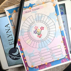 Lot Bloc Notes Organisateurs  - Collection Fleurs