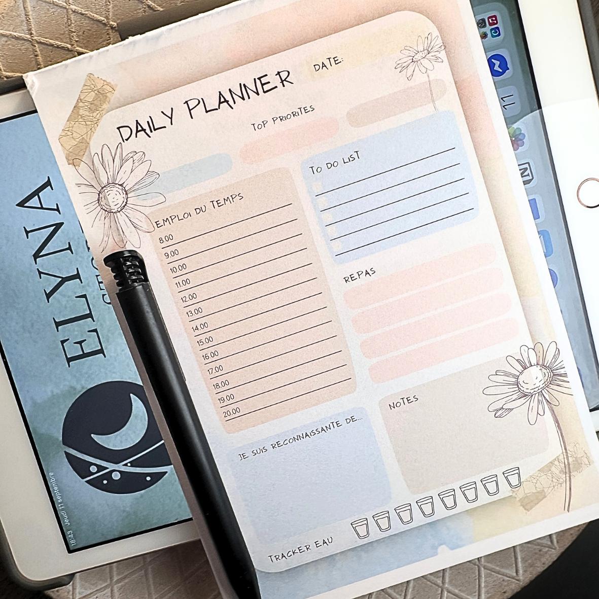 Lot Bloc Notes Organisateurs  - Collection Pastel