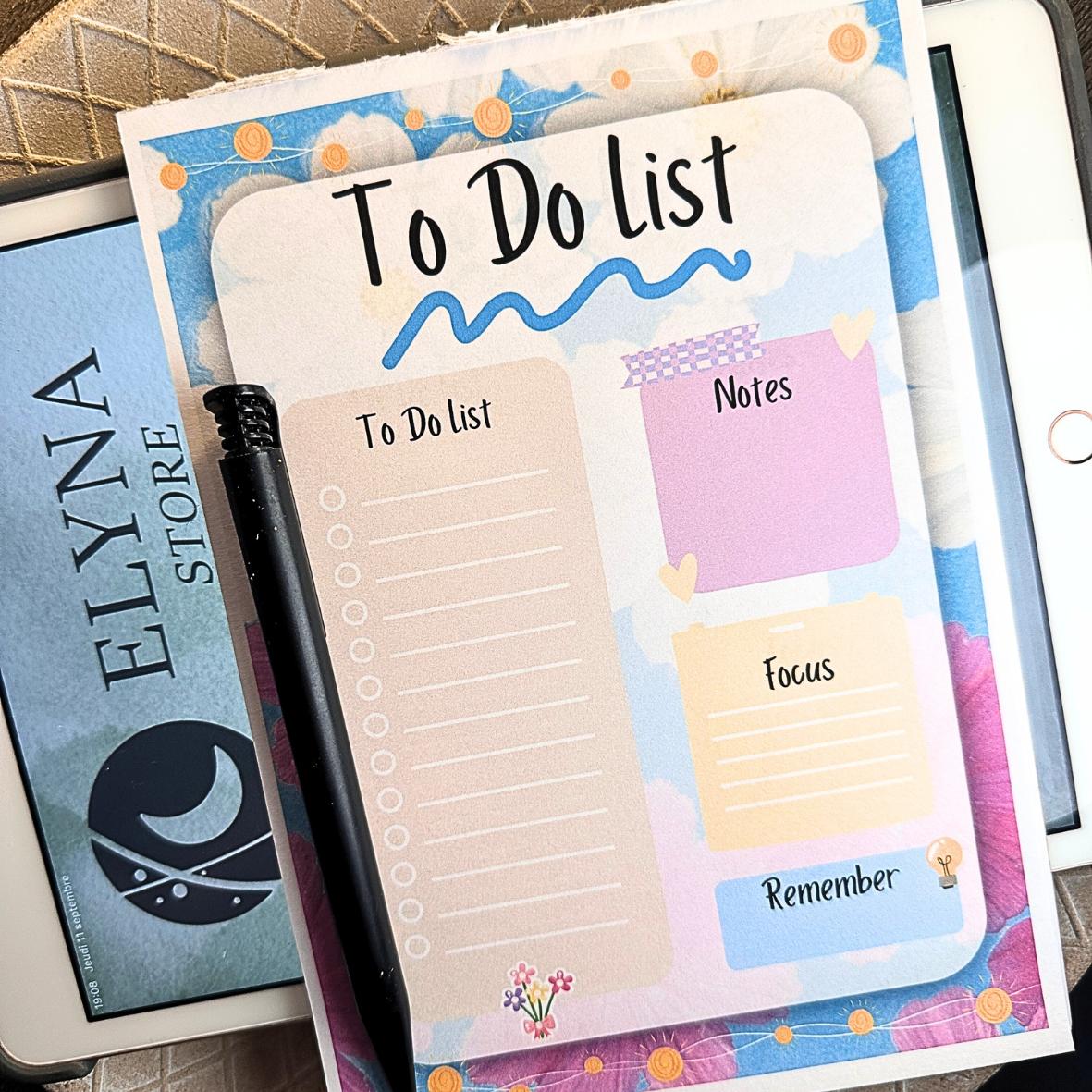 Lot Bloc Notes Organisateurs  - Collection Fleurs