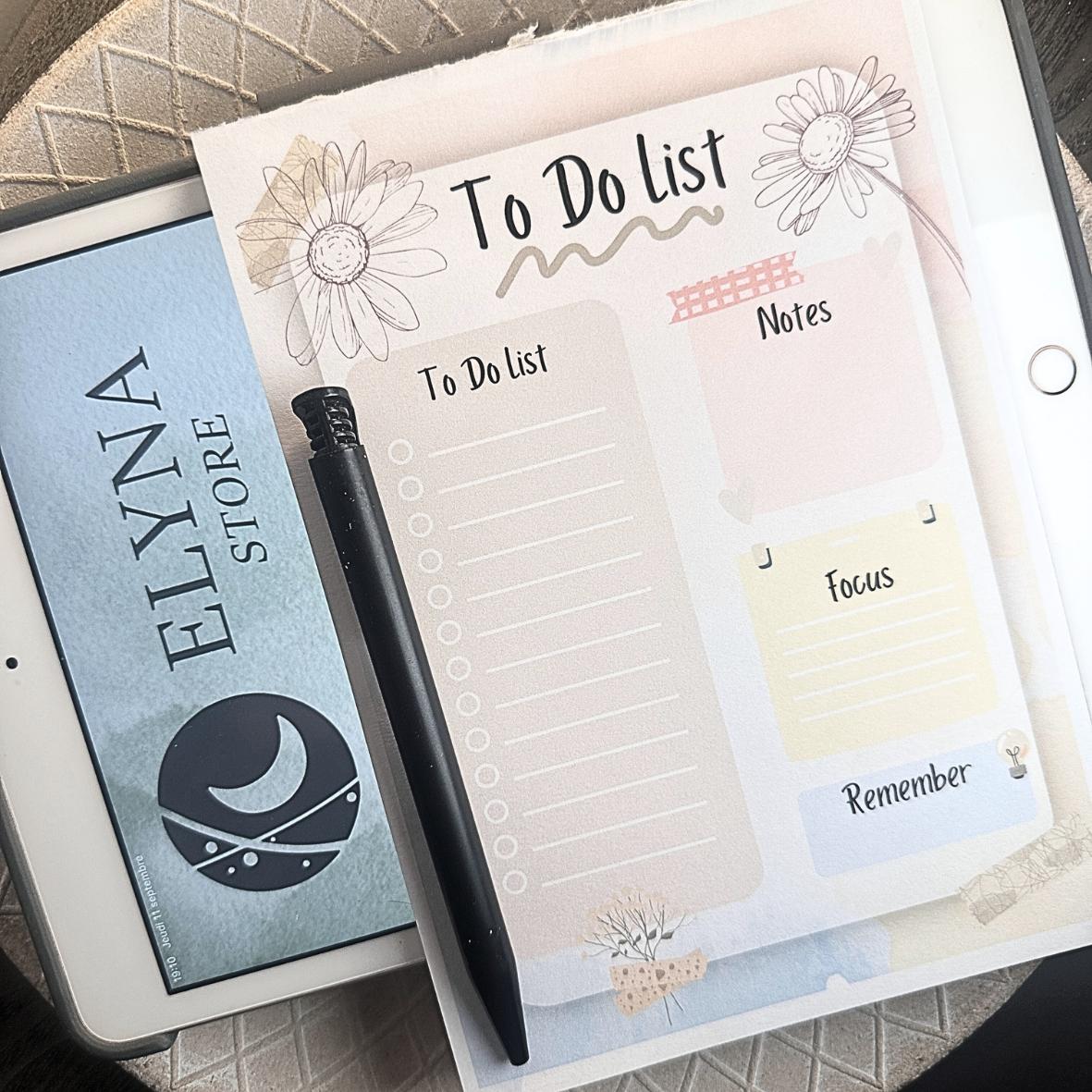 Lot Bloc Notes Organisateurs  - Collection Pastel
