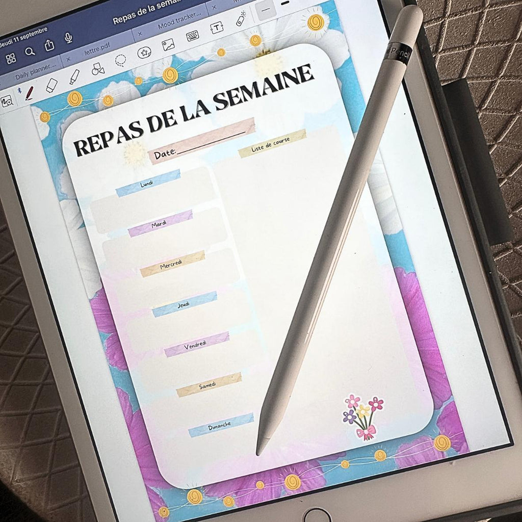 Lot Digital Organisateurs - Collection Fleur