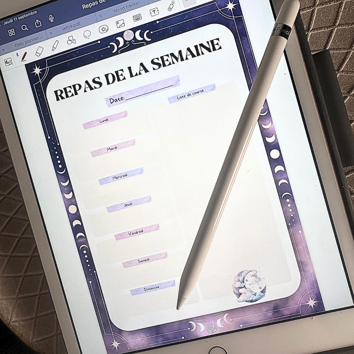 Lot Digital Organisateurs - Collection Lune