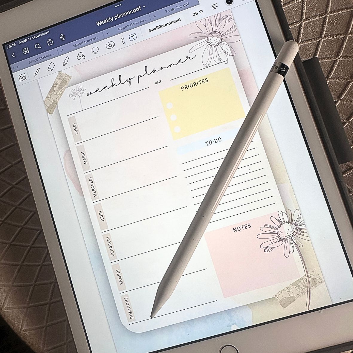 Digital - Weekly Planner - Pastel