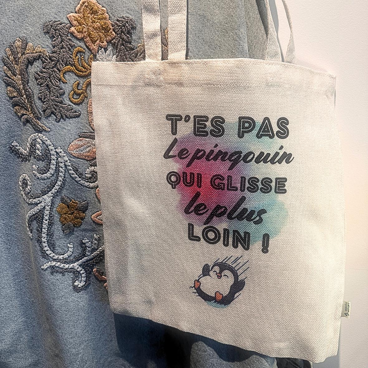 Tote-Bag - "T'es pas.." - Pingouin