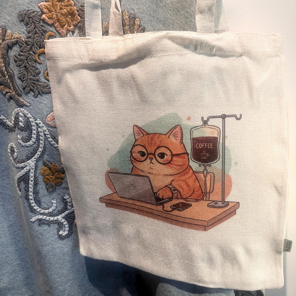 Tote-Bag - Chat Café