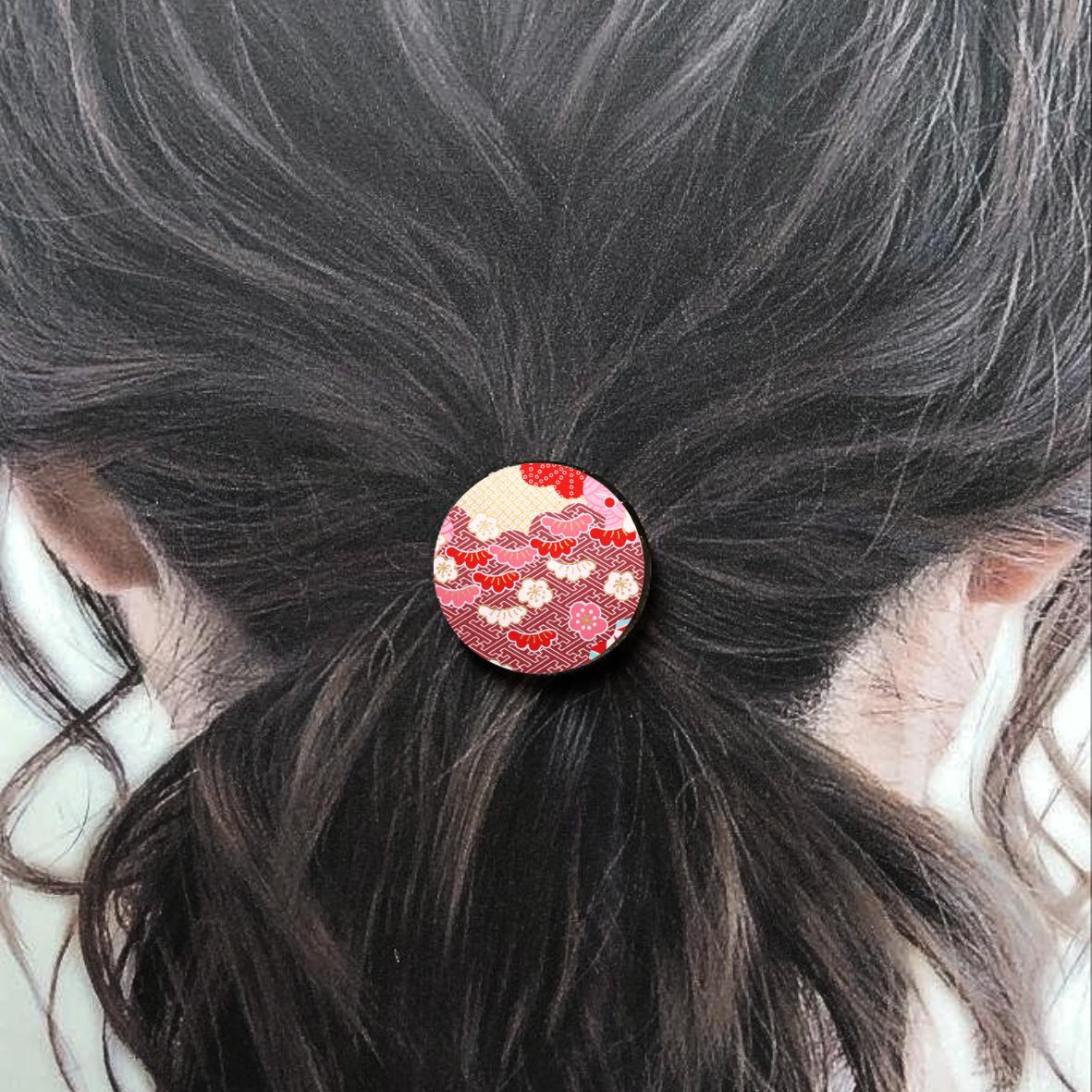 Bijou de cheveux - Japon rouge