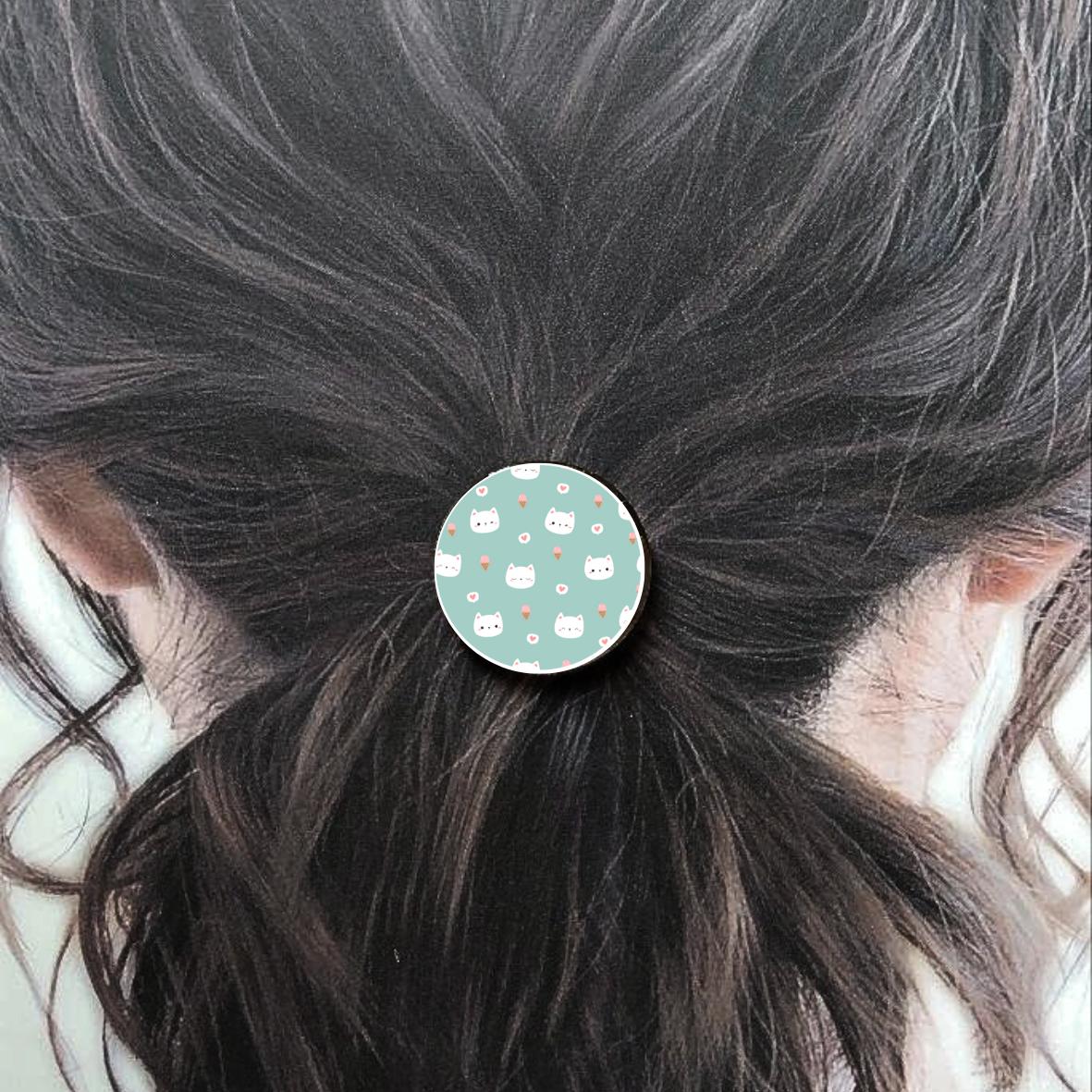 Bijou de cheveux - Chats bleu